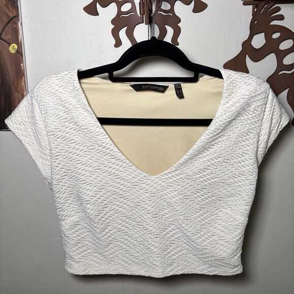 Kardashian Kollection Tops - Kardashian Kollection Short Sleeve Crop Top Size Large